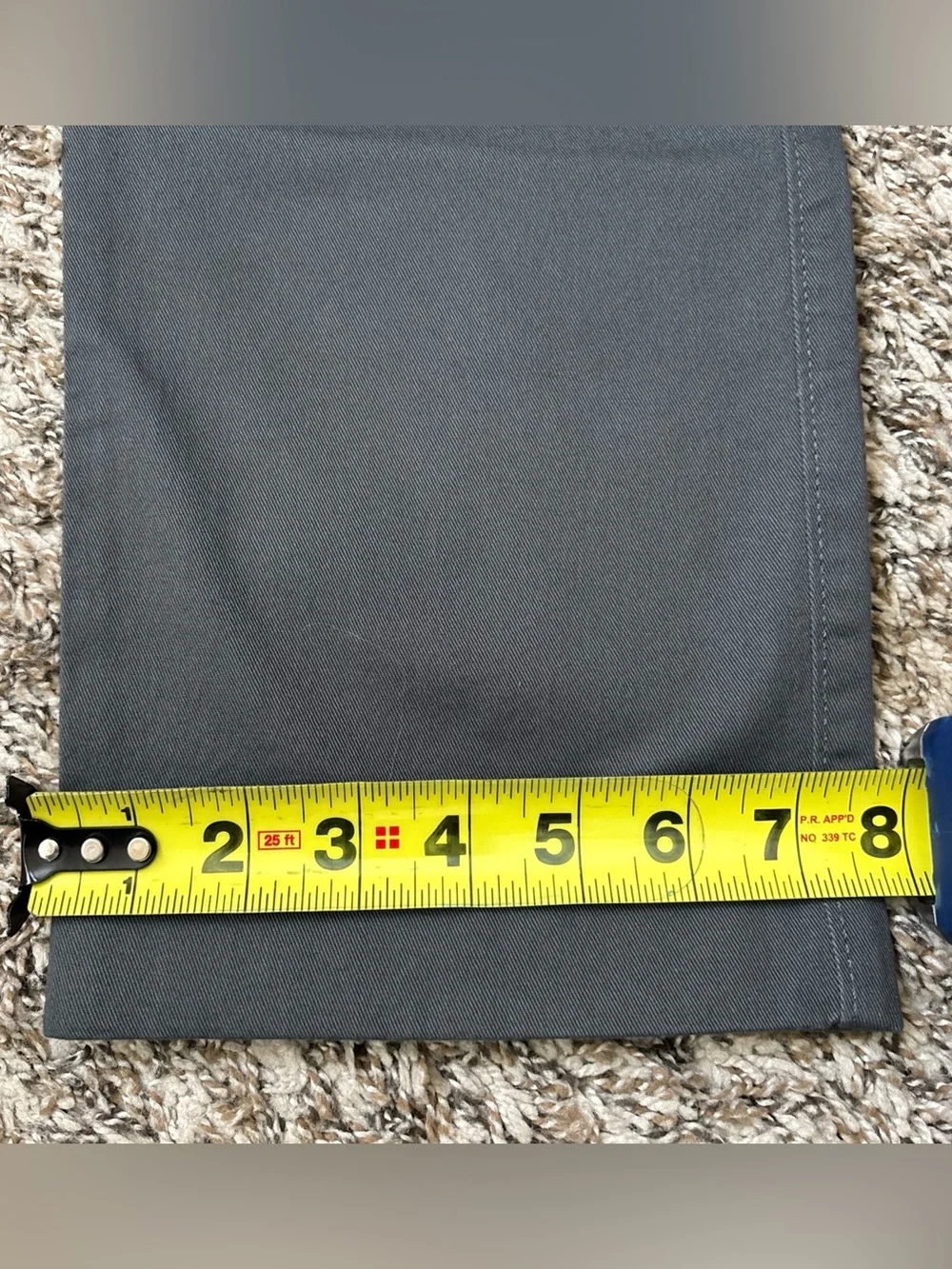 J. Crew Flex Men's Slim Fit Dark Gray Chino Pants, 34x34, NWT